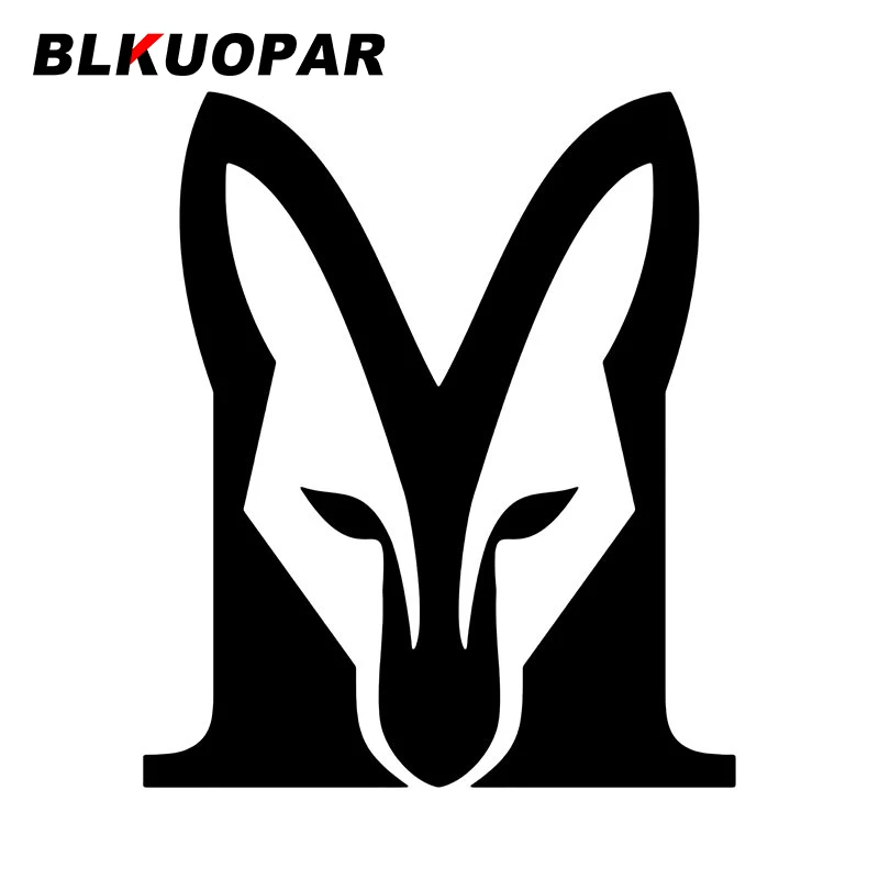 

BLKUOPAR лиса Письмо M Автомобильная наклейка устойчивая к царапинам креативная искусственная модная высечка забавная защита двери автомобиля