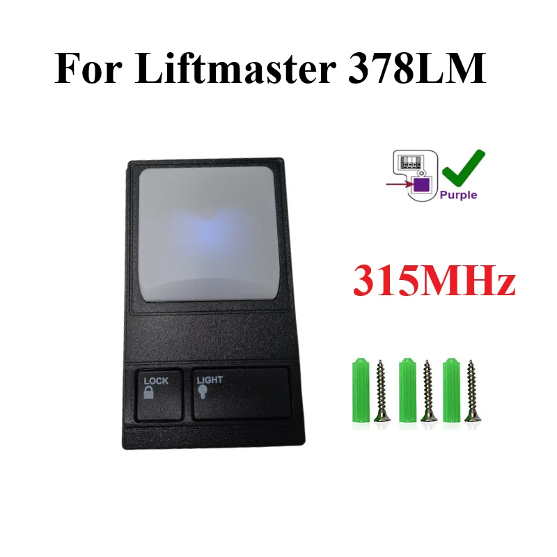 For LiftMaster 378LM Security+ Wireless Control Panel Sears 315NHz Garage Door Control Panel