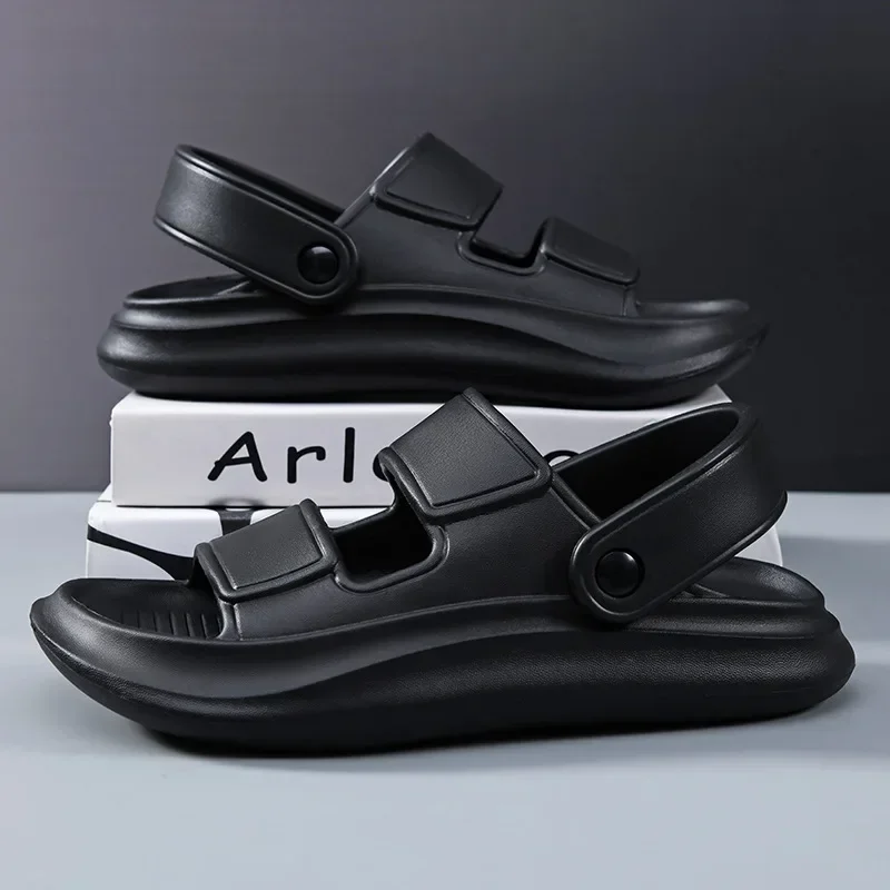 

Men EVA Slides Bathroom Shoes Summer Thick Platform Sandals Fashion Indoor Home Anti-slip Outdoor Casual Flat Beach Sandals