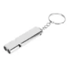 10Pcs Aluminum Alloy Emergency Survival Whistle Double Tube High Frequency Survival Whistle with Keychain 5