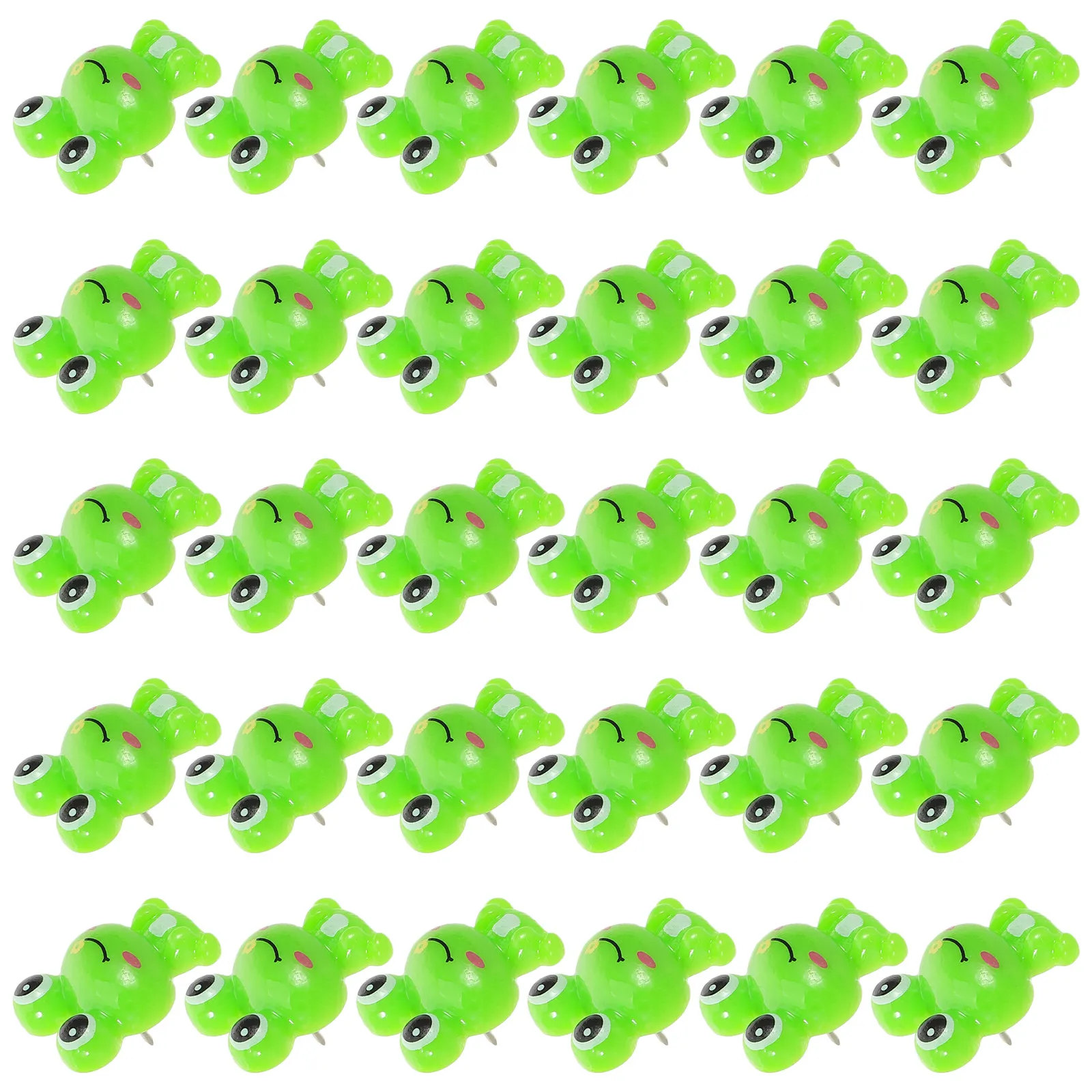50Pcs 개구리 압정 사진용 장 귀여운 동물 푸시 핀 벽지도 게시판 코르크보드 창의적인 사무용품
