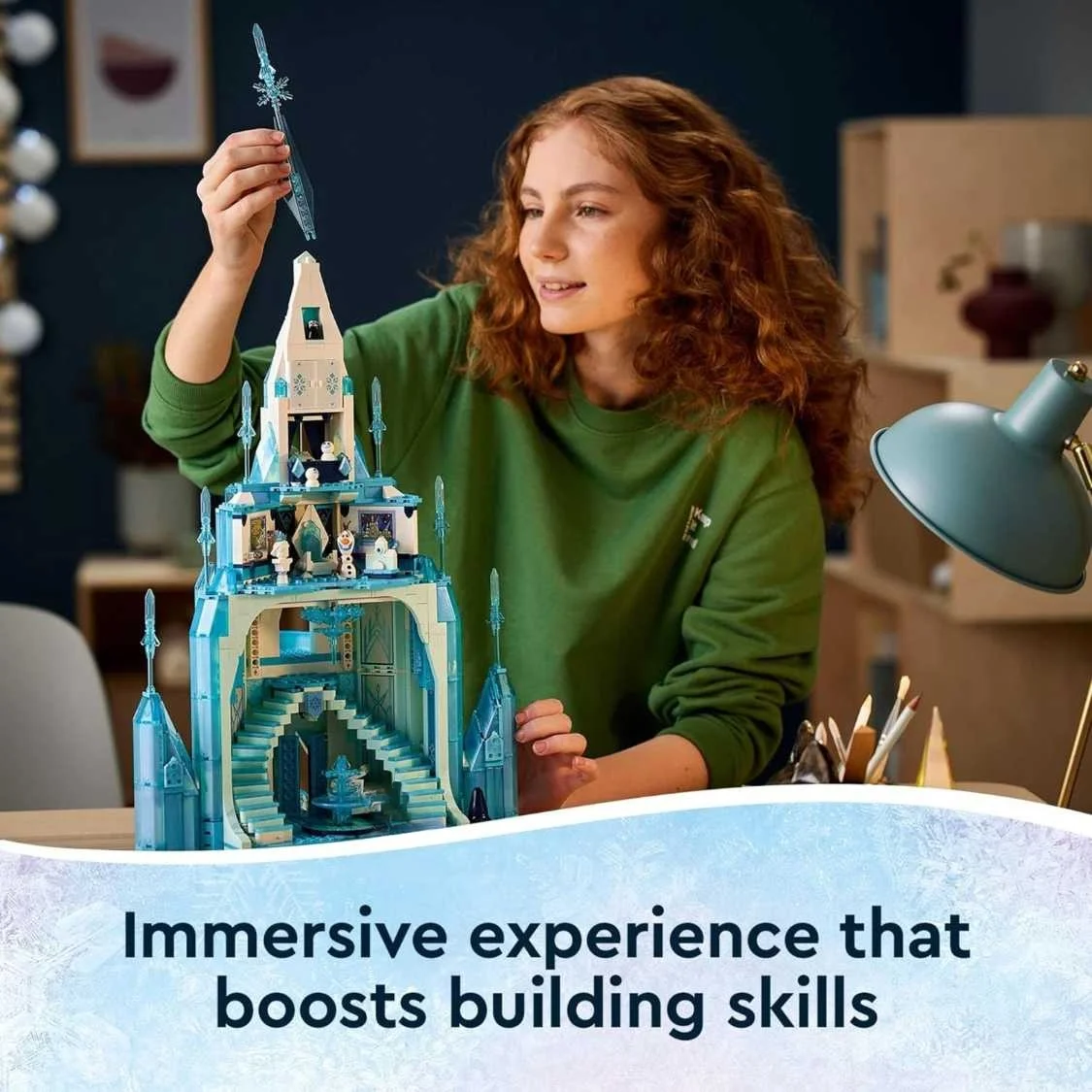 Princess The Ice Castle 43197 Building Blocks Model With 5 Mini Doll Figures Moc Castle Kit Kids Toys For Girls Christmas Gifts building block toys building toy set