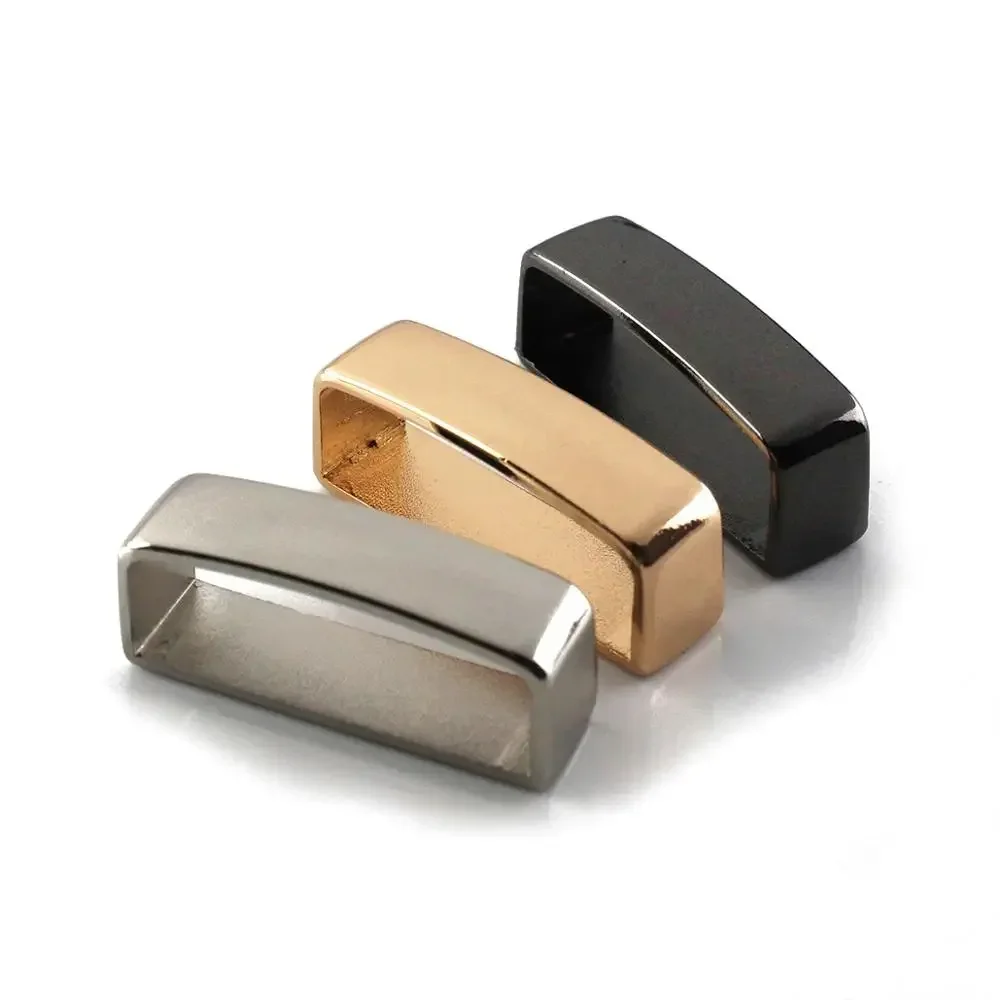 Metal D Ring Buckle 2Pieces Metal Belt Keeper D Ring Belt Loop Ring Buckle for Leather Craft Parts DIY 30mm/35mm/40mm