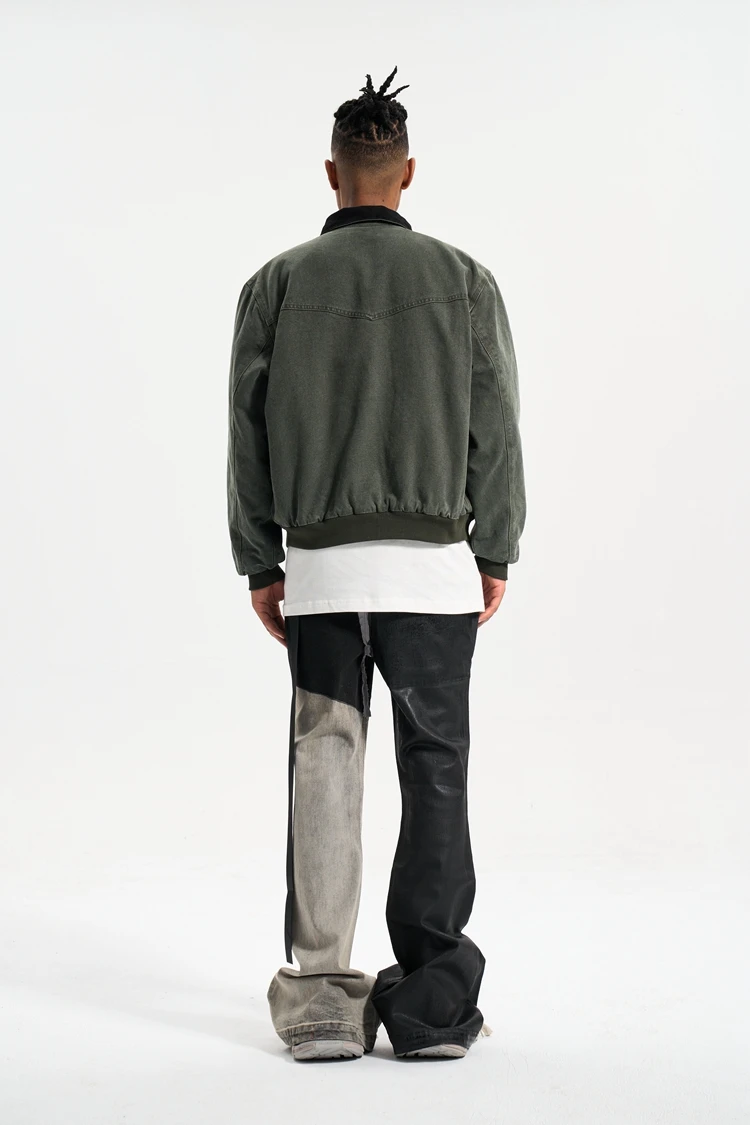 2023ss High Street Patchwork Micro Flared Jeans Y2k Pants Vintage Casual Sweatpants Men Trousers Streetwear Clothing Clothes