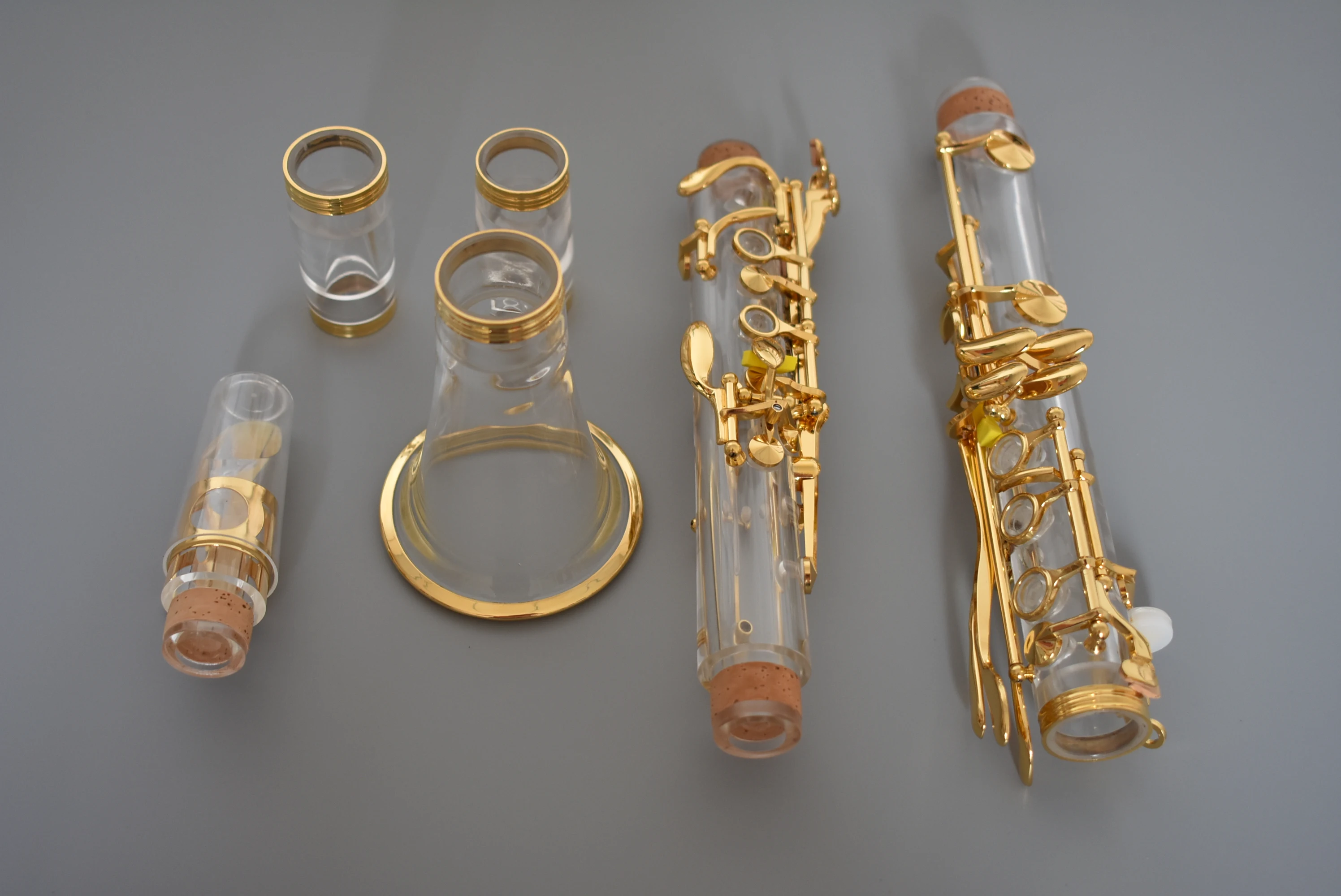 B-Flat Gold Plated Clarinet Keys with 1 Crystal-Exquisite Workmanship for Outstanding Tone