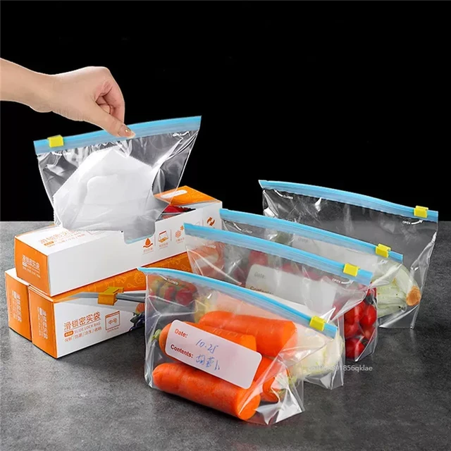 Bolsa de mantenimiento de alimentos frescos para refrigerador, sellada,  transparente, para el hogar, de alimentos de frutas y verduras para  congelación, bolsa ziplock engrosada especial - AliExpress