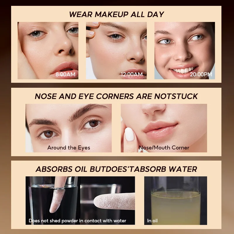 IMAGIC 3-Color Loose Powder Smooth Oil-Control Face Makeup Waterproof Natural Matte Long-lasting Setting Women Beauty Cosmetic - Image 5