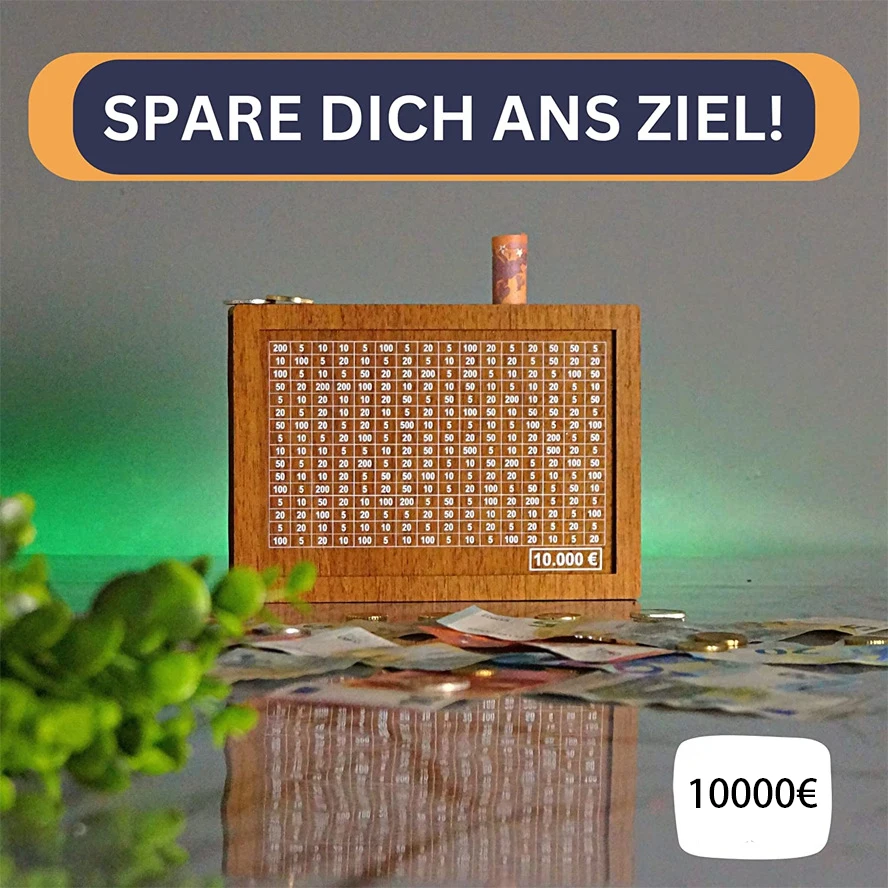 deal - Tirelire en Bois avec compteur numérique + feutre à 9,99