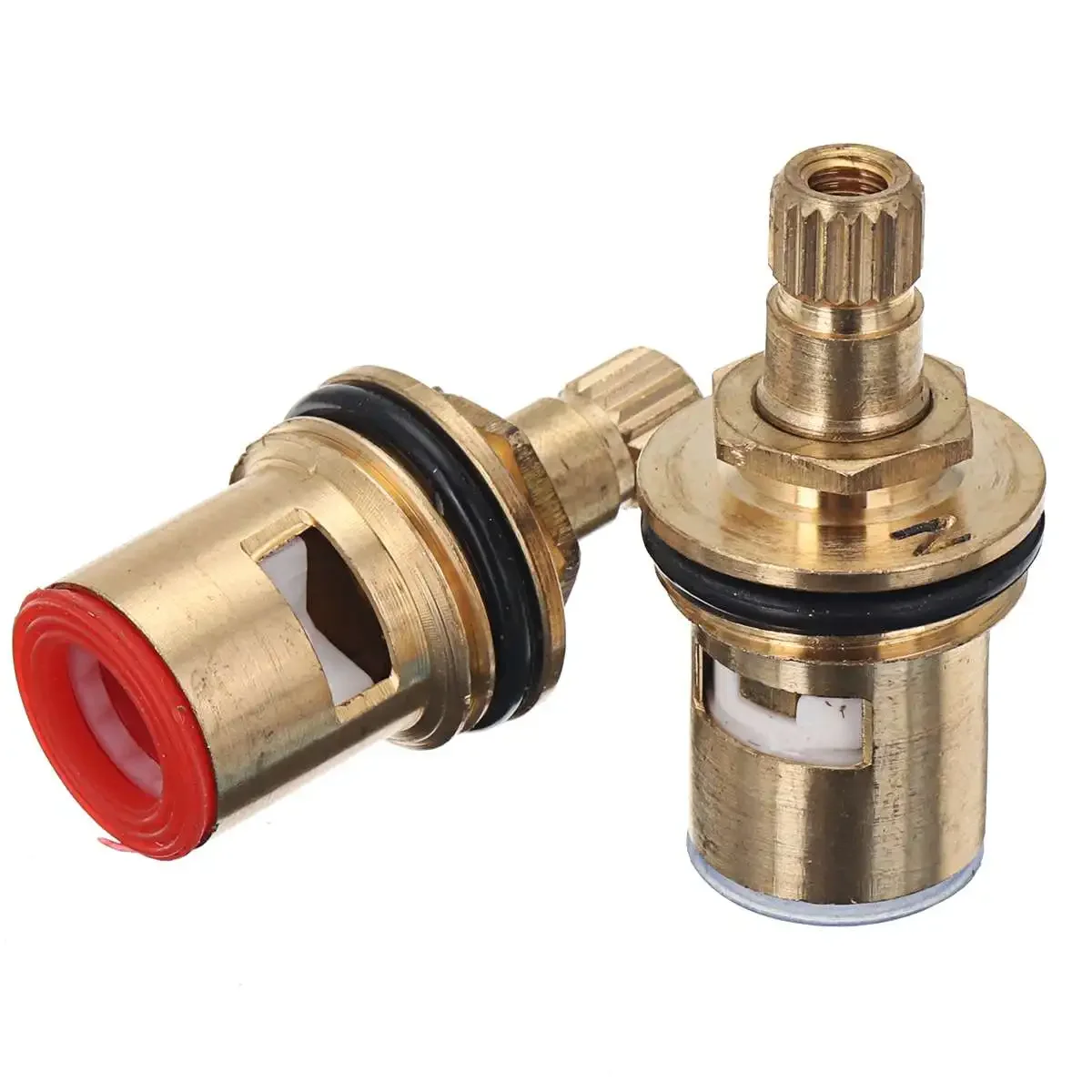 Standard 1/2 Ceramic Faucet Cartridge Water Mixer Tap Inner Faucet Disc Valve Quarter Turn Cartridges 2pcs