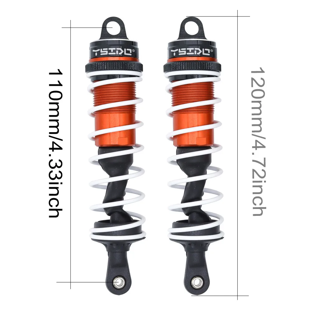Enhanced Shock Absorber Damper Suspension - 120mm Front & 140mm Rear