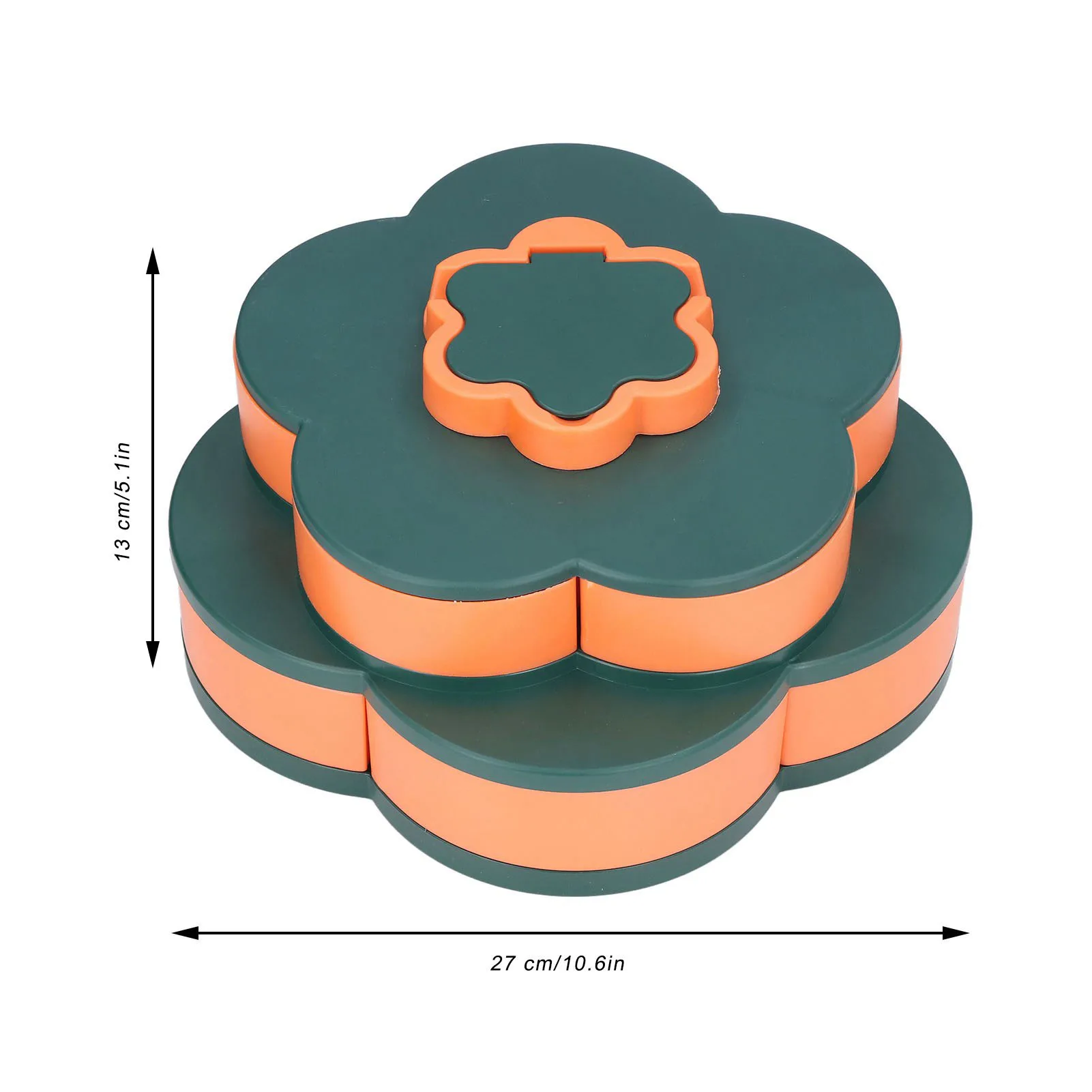 Versatile Flower-Shaped Snack Serving Tray – Large Capacity Divided Platter