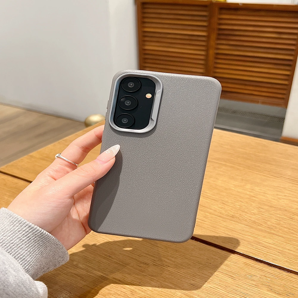 Leather Texture Silicone Phone Case, Durable and Stylish Protective Cover