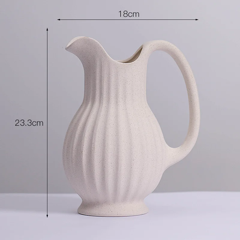 Ins Style Ceramic WhiteVase Decoration Spiral Vase Modern Home Decoration Flower Pot Vase Decoration Home Living Room Decoration 3