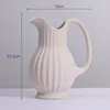 Ins Style Ceramic WhiteVase Decoration Spiral Vase Modern Home Decoration Flower Pot Vase Decoration Home Living Room Decoration 3