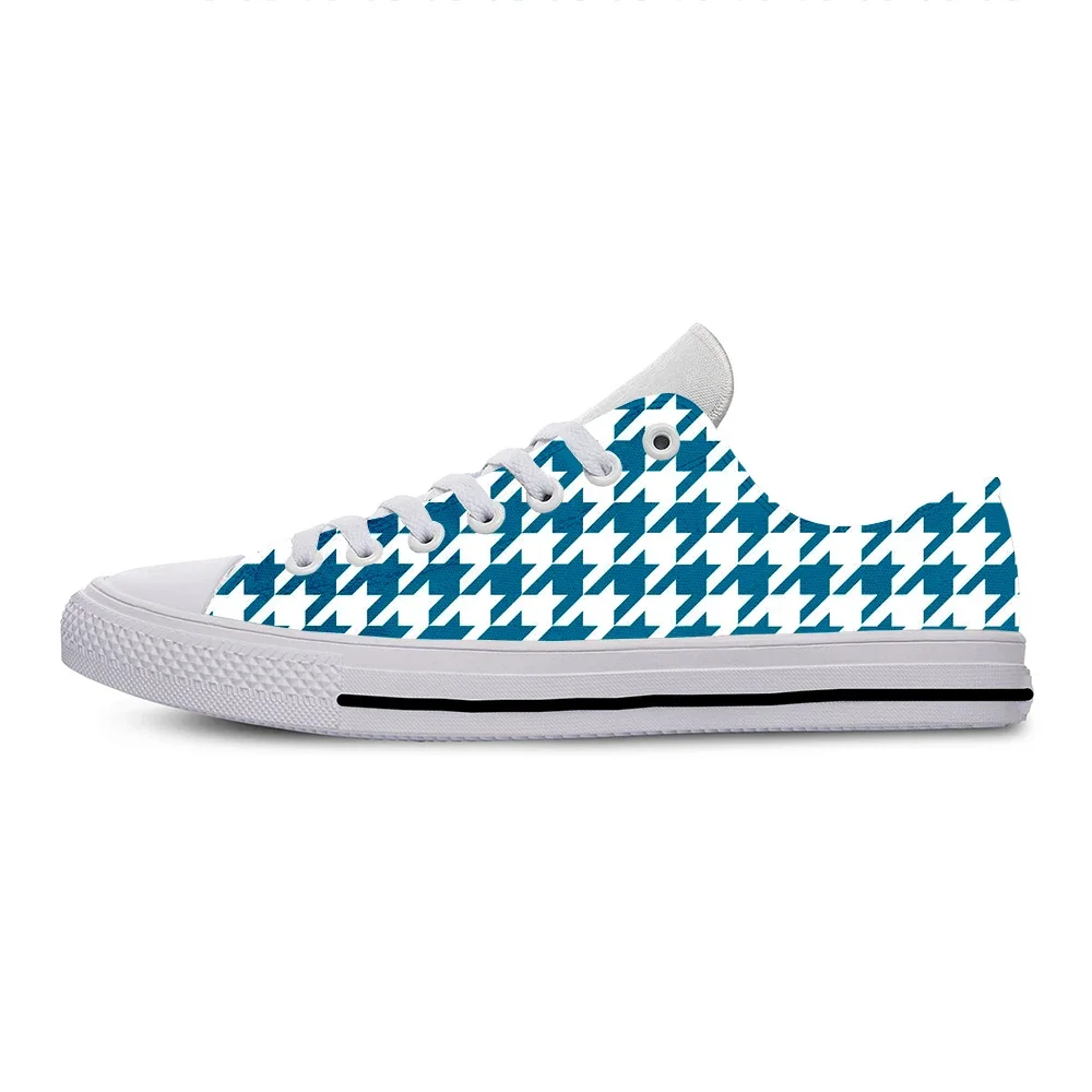 Hot Houndstooth Pattern Aesthetic Breathable Cool Casual Shoes Low Top Lightweight Men Women Sneakers Classic Summer Board Shoes