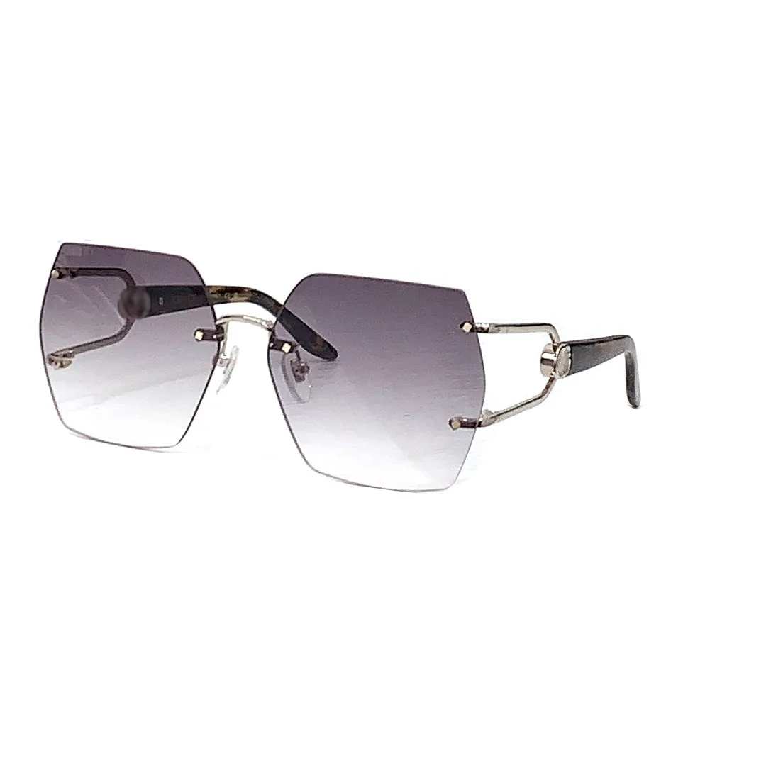 

Rimless sunglasses Women Men Luxury Brand designer Square Ladies' Gradient Glasses Outdoor Eyewear UV400