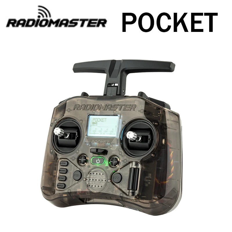 

Radiomaster Pocket FCC Version Hall Gimbal Transmitter Remote Control Portable Lightweight Built In LED Light Foldable Antenna