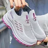 Spring New Women's Flat Shoes Breathable High Heels Casual Shoes Lazy Soft Bottom Hiking Mom's Women's Shoes 1