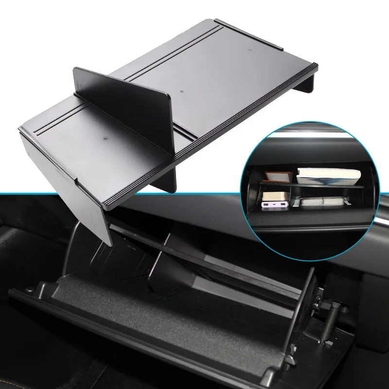 

For Mazda CX-5 CX-8 2017-2019 CX5 CX8 Co-pilot Glove Box Clapboard Storage Rack Car Interior Storage Partition Auto Accessories