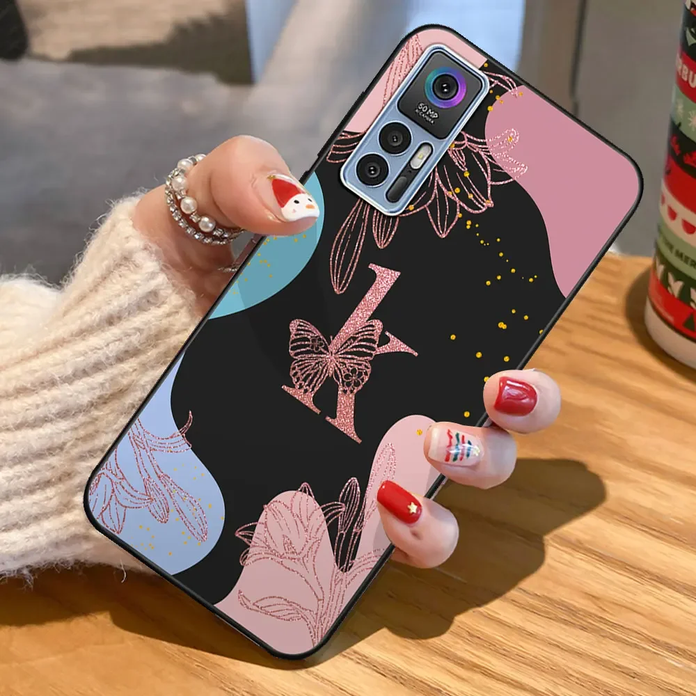 Luxurious Soft Silicone Bumper Phone Case with Elegant Letter Design - Premium Protection