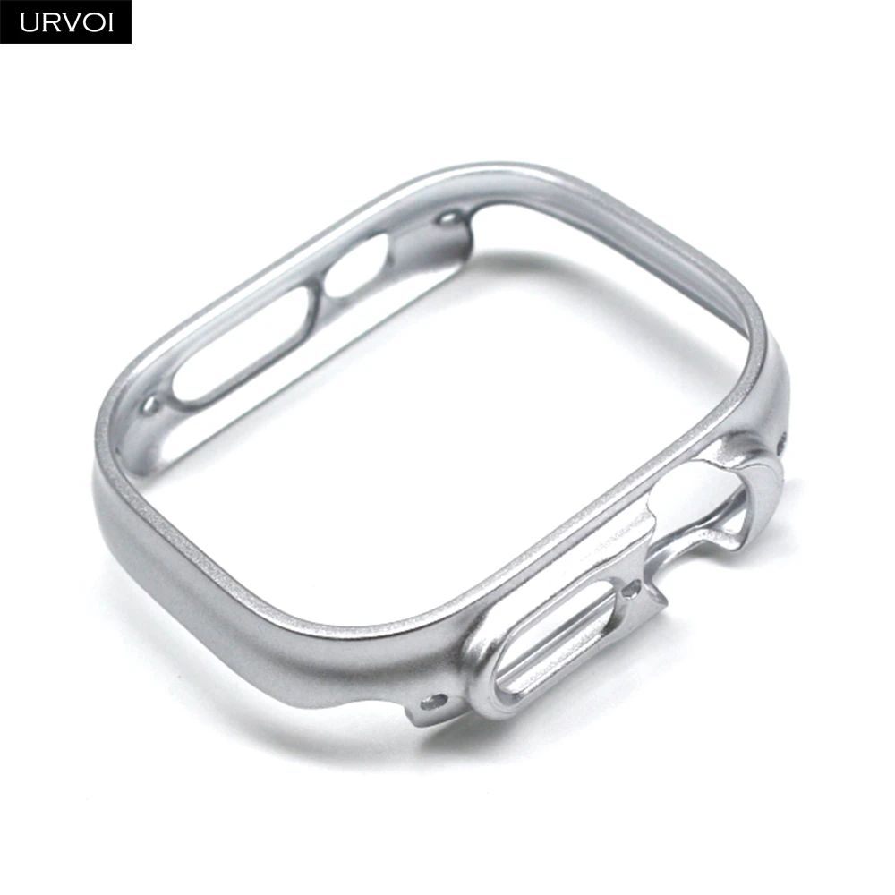 Premium Protective Bumper Case for 49mm Smartwatch - Scratch-Resistant Metal Finish
