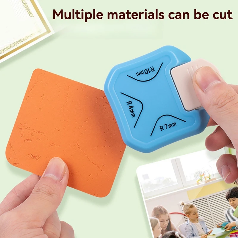 3 Way Chamfer Corner Punch,Craft Paper Corner Cutter For Paper Crafts,Laminate,Cardstock,Business Card,DIY, Photo