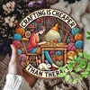 Crafting is Cheaper Than Therapy Round Aluminum Sign 1