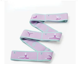 Enhanced Yoga Stretching Strap with 8 Loops - Shoulder Saver (Purple)