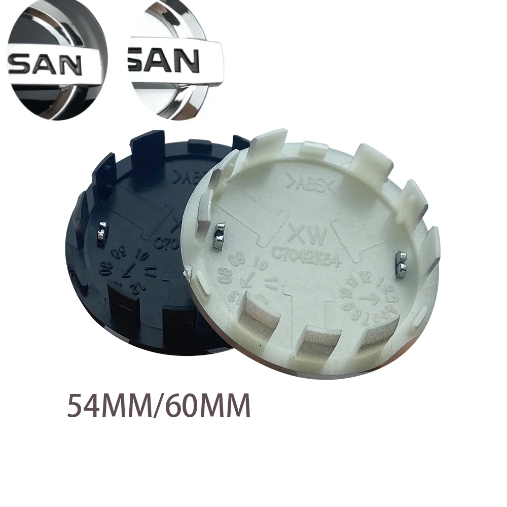 Tapacubos Universal Negro Para Llantas De 60 Mm (OD 60mm ID 56mm), Compatible Con VW Y Audi, Pack De 4 Unidades