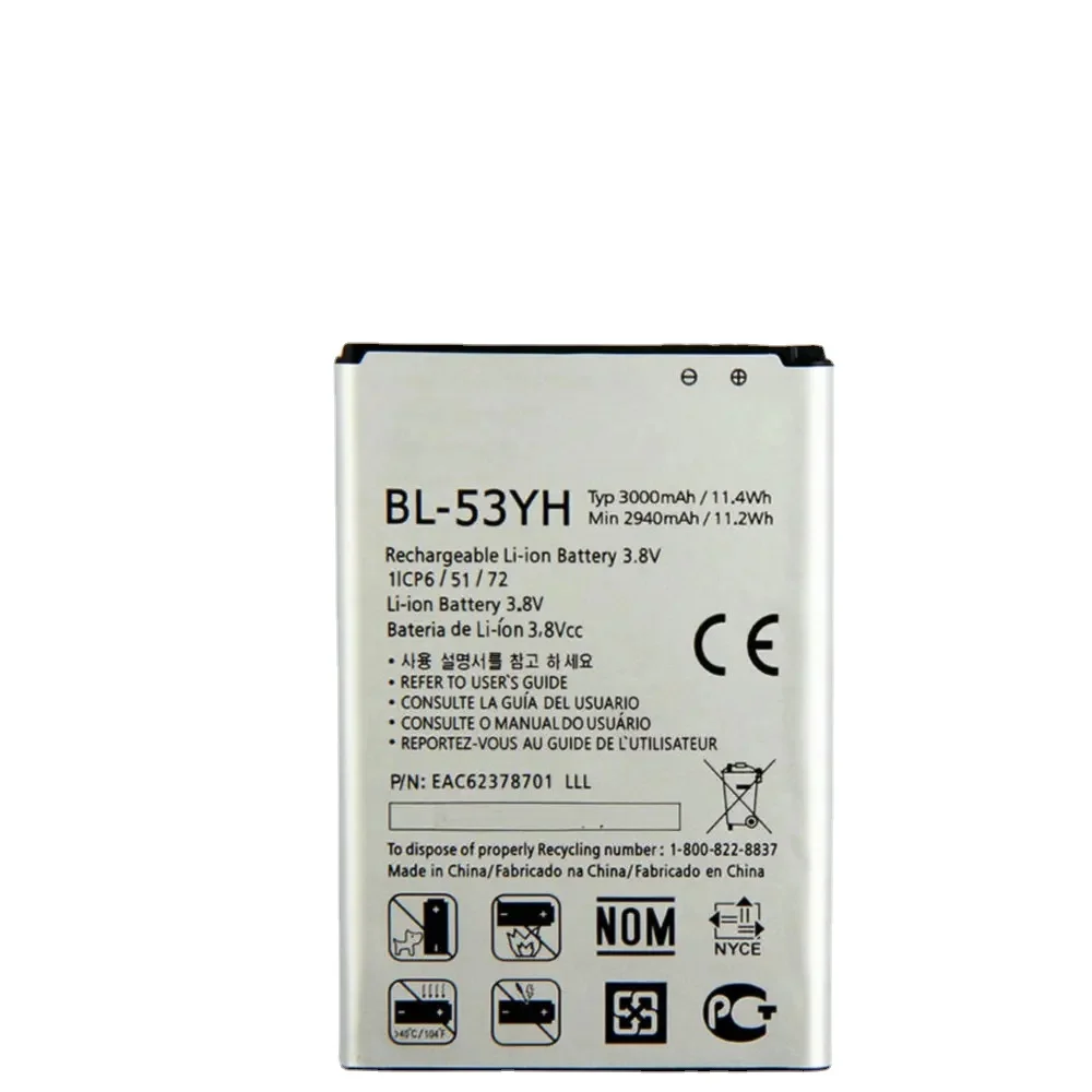 Nuova Batteria Bl-53Yh Per Lg Optimus G3 D830 D850 D851 D855 Ls990 Vs985 F400 Lg G3 Cellulare