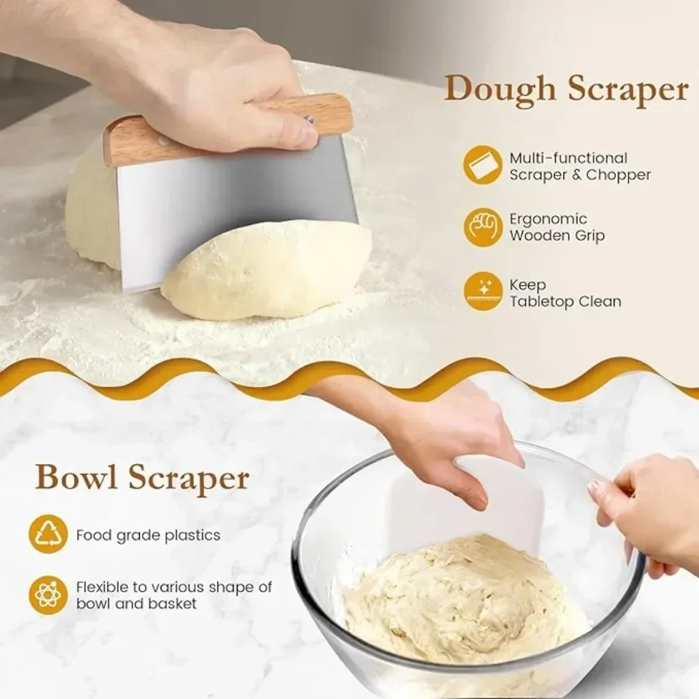 Kit Iniziale Per Pane Un Lievitazione Naturale: Barattolo Pasta Madre Di Grande Capacita Con 5 Caratteristiche Uniche Acida Perfetto 88062334