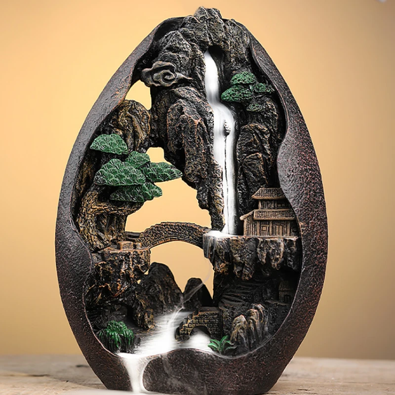 

Alpine flowing water flowing incense burner sandalwood incense burner flowing incense ornaments