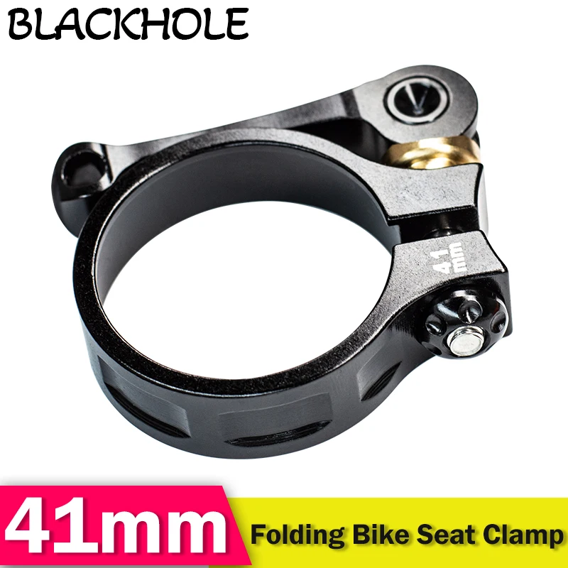 Quick Release Folding Bike Seat Clamp 41mm for 33.9mm Seat Post Folding Bike Seat Clamp Ultralight Aluminum Alloy Bicycle Parts
