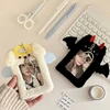 Cute Cartoon Devil Angel Plush Photocard Holder Korean ID Card Holder Student Accessories Kpop Stationery Idol Picture Storage 5