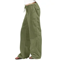 Summer Women Cotton Linen Pants Hight Waist Loose Oversized Trousers Female Long Casual Solid Color Pants Streetwear Women - Image 4