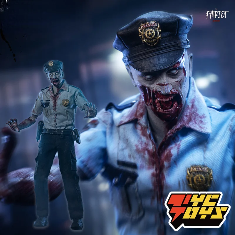 

TYCTOYS Patriot Studio Resident Evil Raccoon City R.P.D Police Officers Fallen/Angry Zombie Evolver Mutated Anime Figures Model