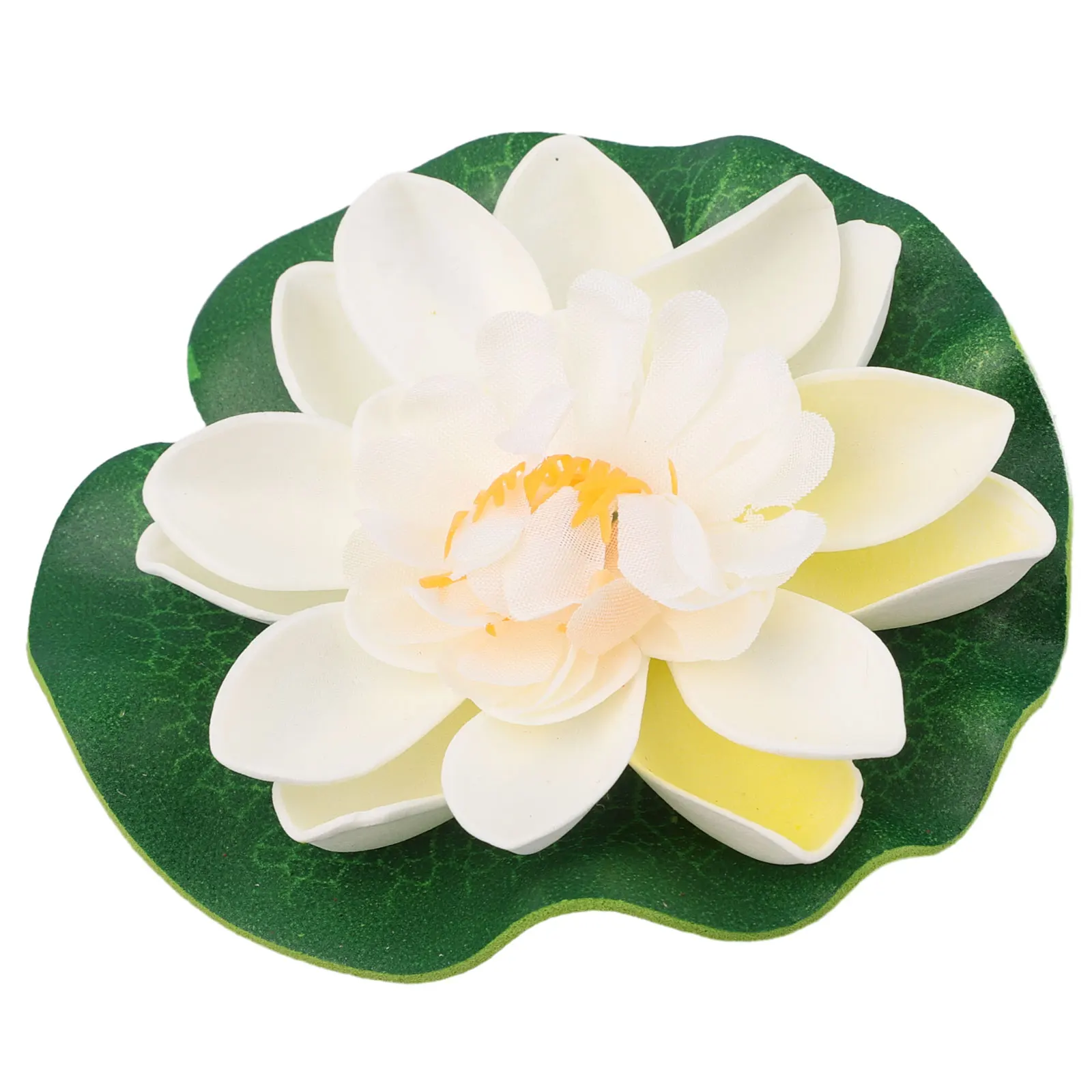 5 teile/satz bunte künstliche gefälschte schwimmende Seerose zufällige Farben Lotus blatt Teich Pflanzen Garten Pool Dekor Garten Pflanzen – Detail 6