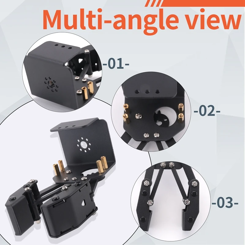 Open Robot Large Claw Gripper Robot Manipulator For Arm DIY Kit Programmable Clawa52q
