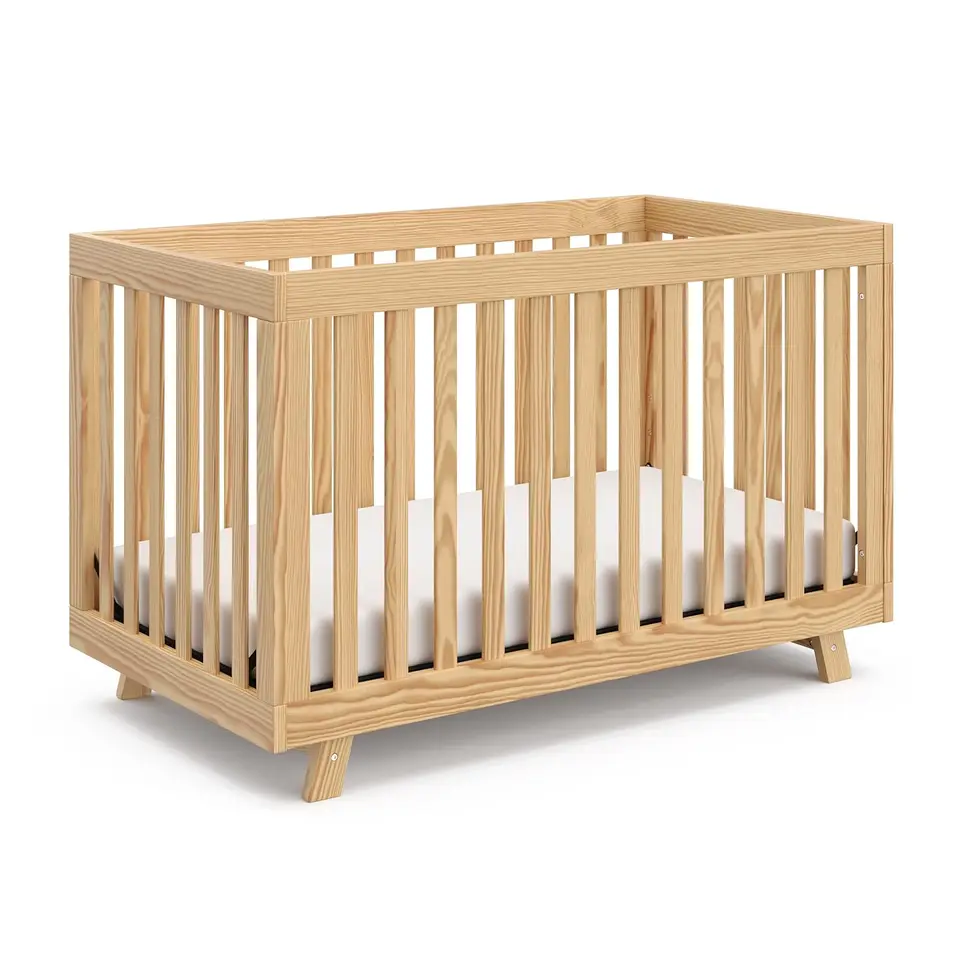 Storkcraft Beckett 3-in-1 Convertible Crib – Converts from Baby