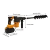 Cordless Rotary Hammer Drill brushless Gas Powered Post Hole Digger for Drilling 4