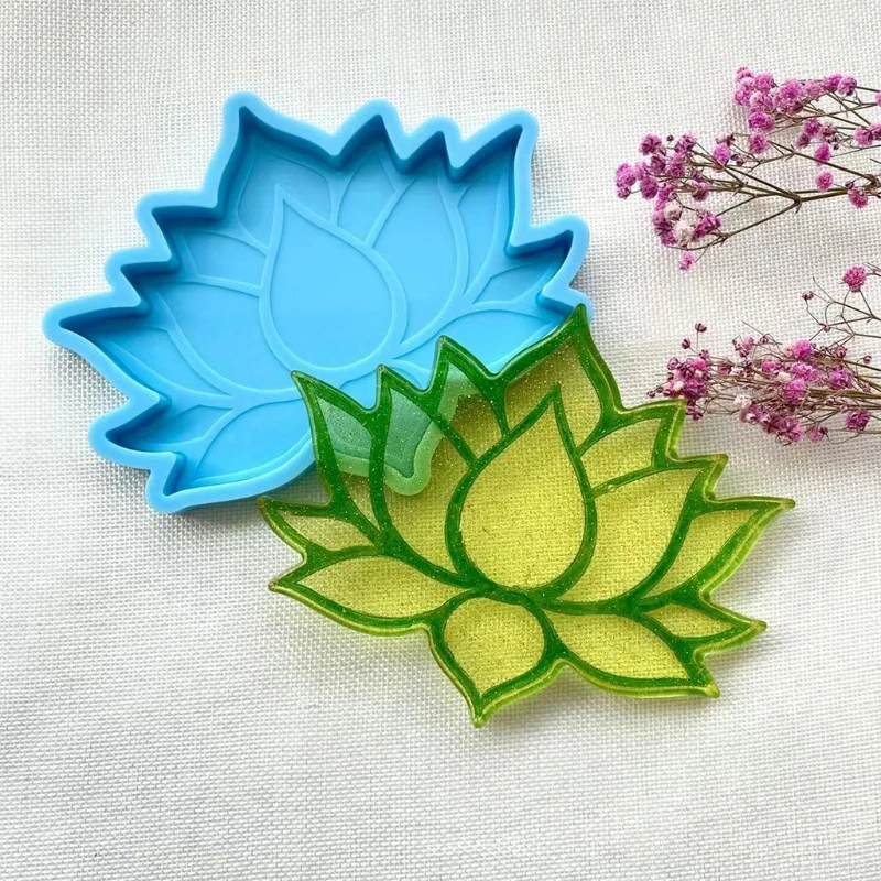 

Lotus Подставка-цветок эпоксидная смола, форма Cup Mat силиконовая форма «сделай сам» Crafts Decoration Making Tools 066C