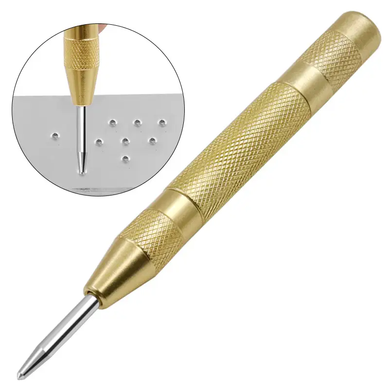 Automatic Center Punch Automatic Metal Punch Tool Woodworking Tools Loaded Marker Wood Chisel Joinery Carpenter Tool image 5
