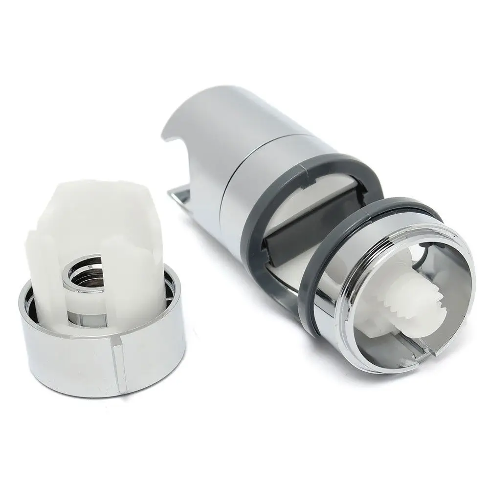 Adjustable Shower Head Holder ABS Chrome Shower Rail Head Slider Holder Base Bracket Up-down Slide Clamp