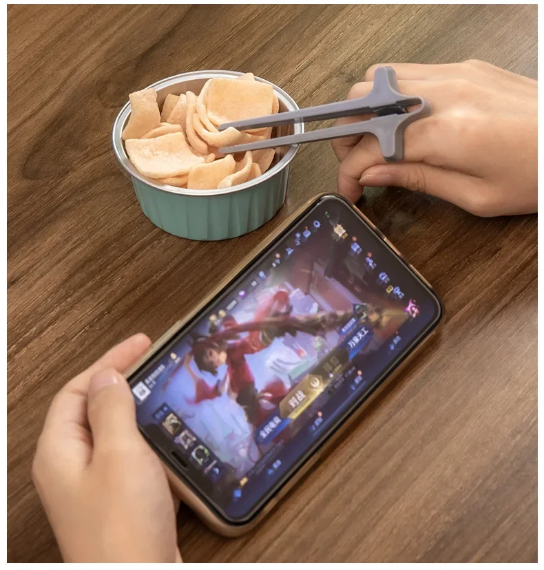 Distributori Snack Per Giocatori | 4 Pezzi | Pinze Da Dita Per Mangare Senza Sporcarsi - Foto 1