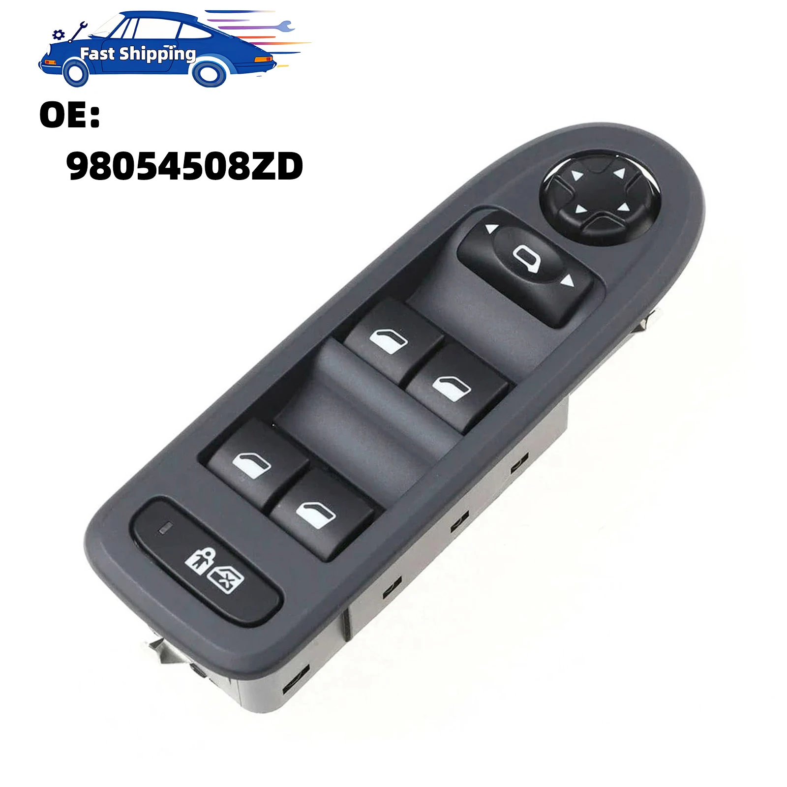 98054508 ZD Für 2007–2013 Peugeot 308 508 Citroen C5 Fensterheberschalter vorne links 96659465 ZD 96644915 XT Autozubehör