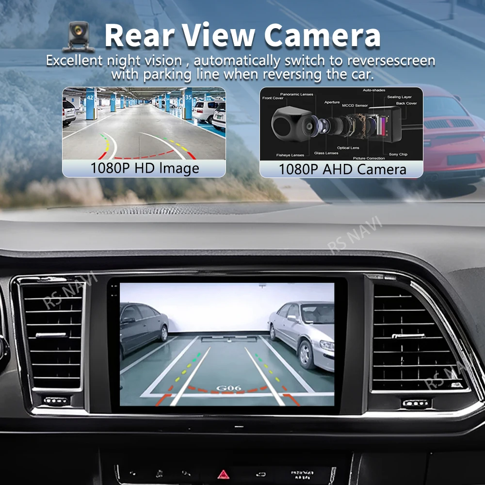 Radio Multimedia Android 16 para Seat Ateca Cupra 2016-2023, Reproductor de Video 2K QLED, GPS, Voz AI, CarPlay, 4G, Estéreo 2