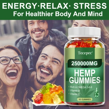 Gummies with Omega 3-6-9 + DHA and Vitamin C - Supports The Brain, Joints, Heart, Eyes, and Immune System, and Improves Sleep 1