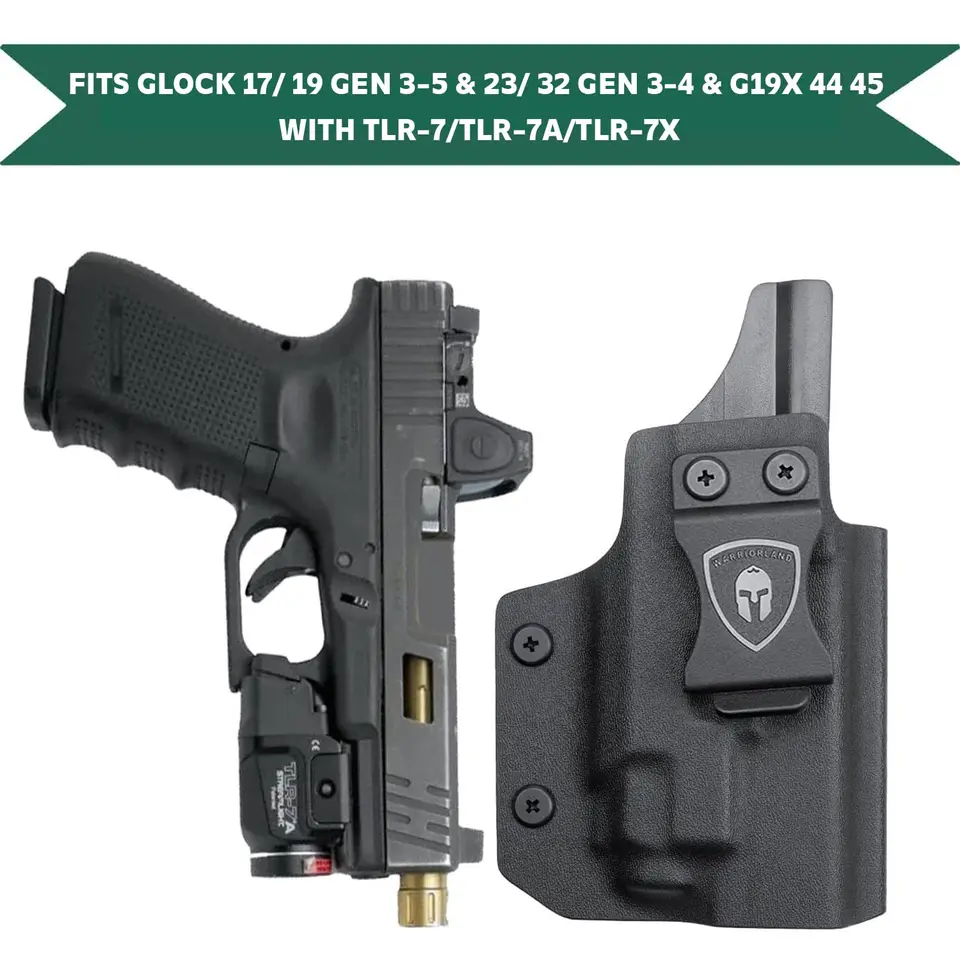 グロック17/19+TLR 7/ TLR7A用、IWBカイデックスホルスター（光学