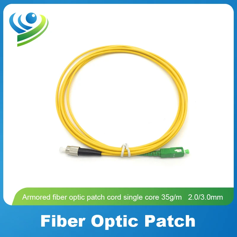 1M-30M Outdoor FC to SC APC Fiber Jumper Single-mode FOB Optical Fiber Patch Cable