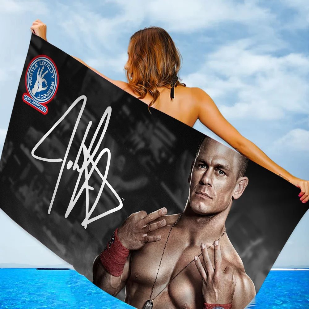 WWE Rug Wrestling star ART Towel Microfiber Beach Towel Absorbent Quick dry Soft Yoga Swimming Resort Mountain Climbing Towel 4